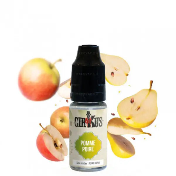 VDLV Cirkus Liquide Pomme Poire - Sans Nicotine - mg/ml - E-Liquide